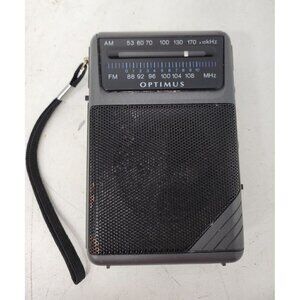 Vintage 1999 Optimus Original Portable Pocket Radio AM FM 12-454A Black
